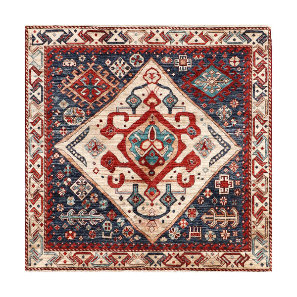 Bokara Rug Co., Inc. OneofaKind 5' Square Wool Area Rug in Wayfair